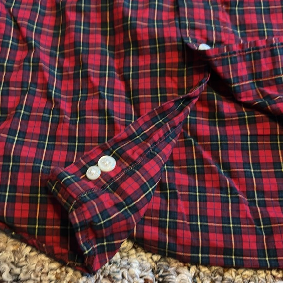 Polo Ralph Lauren red & black plaid shirt Holiday Winter Christmas youth - Picture 3 of 3